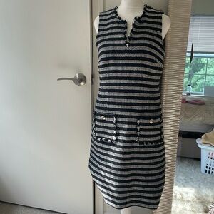 Karl Lagerfeld navy striped dress